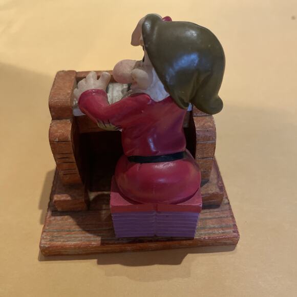 Vintage 65th Anniversary Disney GRUMPY Playing Piano Figurine Enesco 105646 - Picture 4 of 7